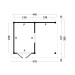  Tuindeco | Overkapping Oslo L | Type 4 | Zwarte Wanden 211150-01